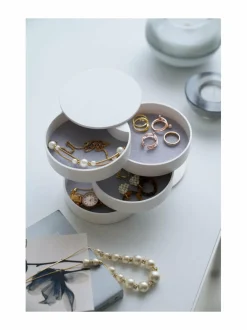 Säilytys<Yamazaki Tower Accessory Tray -korulipas WHITE