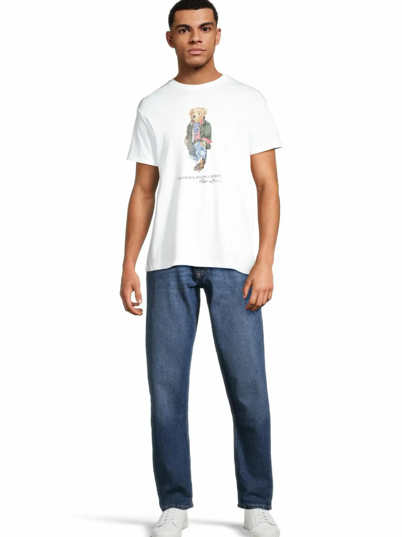 Paidat<Polo Ralph Lauren T-paita CR24 WHITE EXPLORER BEAR