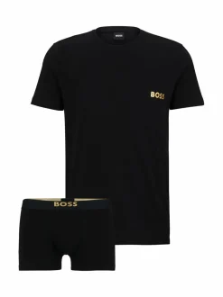 Pyjamat & Kylpytakit<BOSS T-paita ja bokserialushousut 001 BLACK