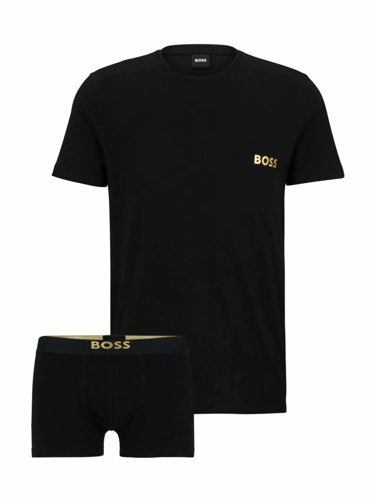 Pyjamat & Kylpytakit<BOSS T-paita ja bokserialushousut 001 BLACK