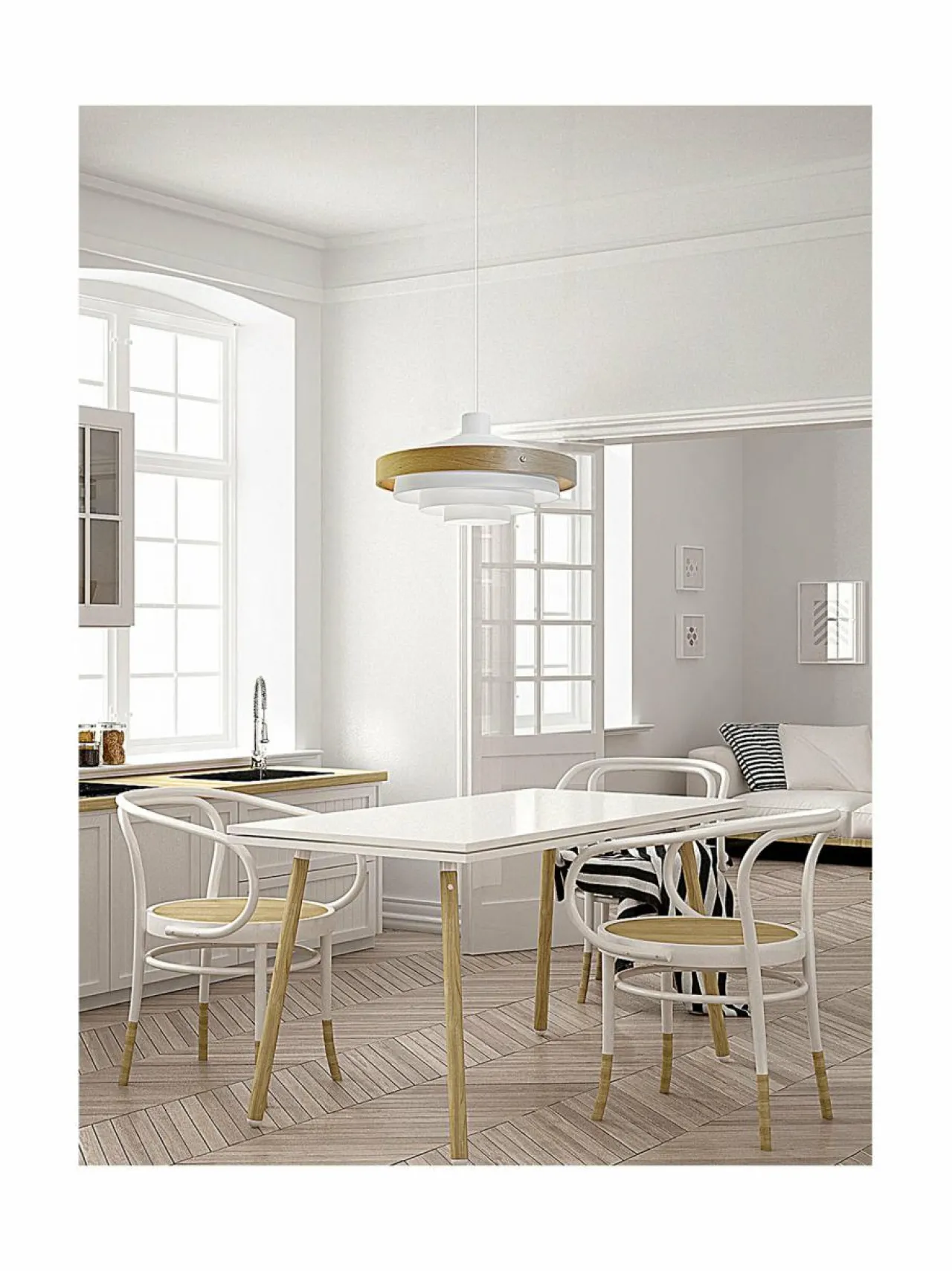 Kattovalaisimet<Design by Grönlund Tradition-kattovalaisin WHITE / OAK
