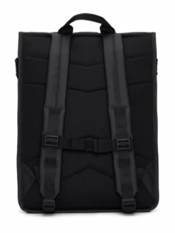 Reput|Reput<Rains Trail Rolltop W3 - vedenpitävä reppu 01 BLACK