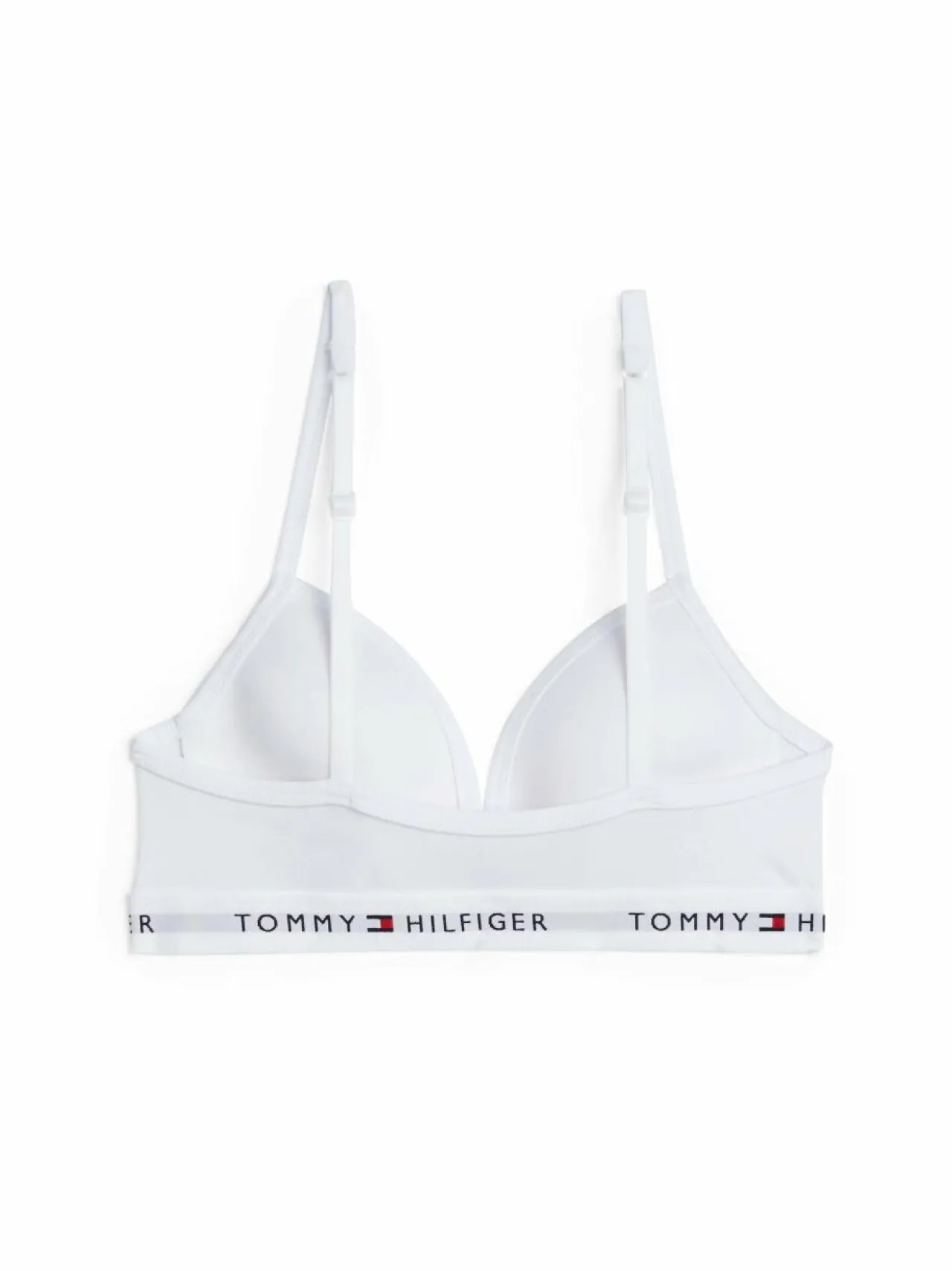 Alusvaatteet<Tommy Hilfiger Triangle Fixed Foam -rintaliivit YBR WHITE