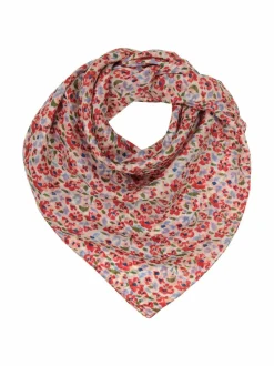 Huivit & Kaulaliinat<A+more Trishy-silkkihuivi 100 x100 cm WHITE/RED/BLUE COMB. 1