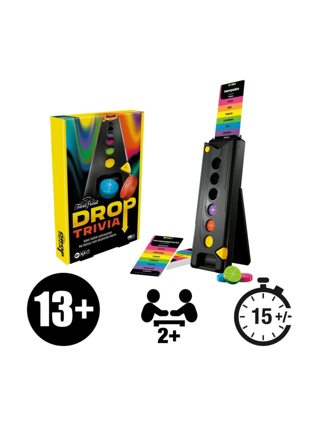 HASBRO GAMING TRIVIAL PURSUIT Drop Triviapeli (suomenkielinen)^ Pelit