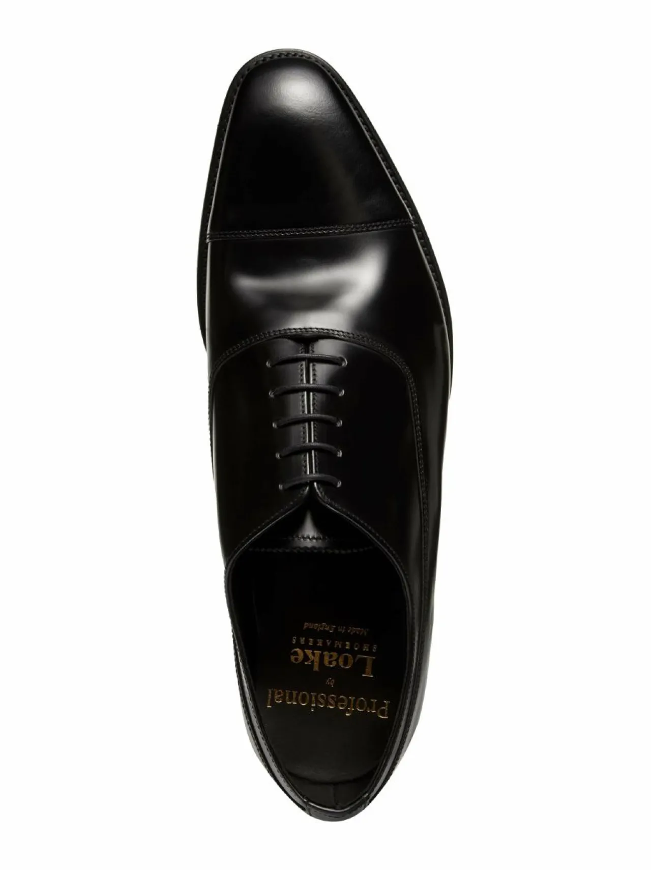 Kävelykengät & Loaferit<Loake Truman-nahkakengät B BLACK POLISHED