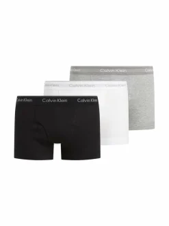 Alusasut<Calvin Klein Underwear Trunk-bokserialushousut 3-pack MP1 BLACK, GREY HEATHER, WHITE