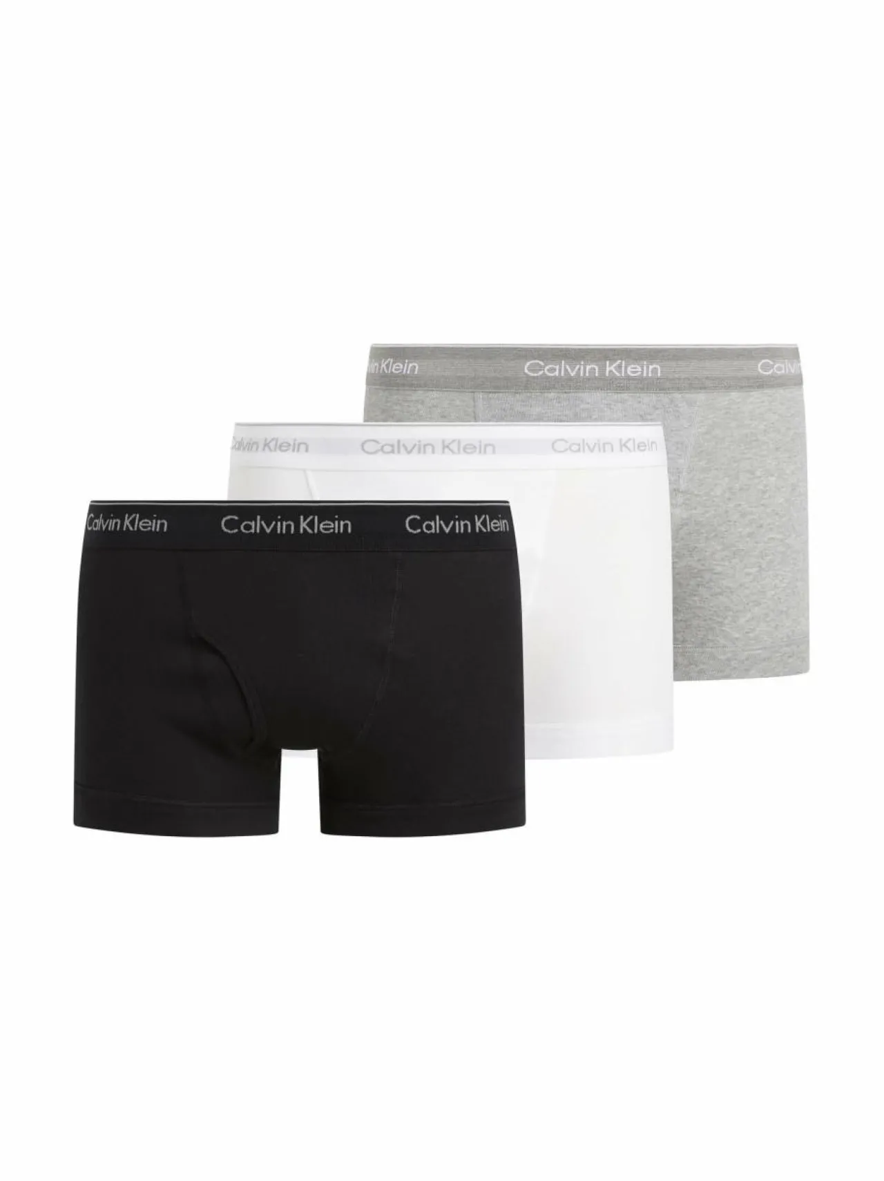 Alusasut<Calvin Klein Underwear Trunk-bokserialushousut 3-pack MP1 BLACK, GREY HEATHER, WHITE