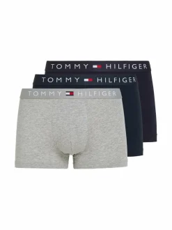Alusasut<Tommy Hilfiger Trunk-bokserit, 3-pack 05K DES SKY/GREY HTR/DES SKY