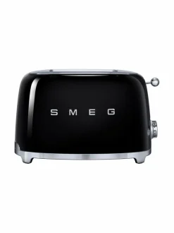Leivänpaahtimet<Smeg TSF01BLEU-leivänpaahdin, 2 viipaleelle MUSTA