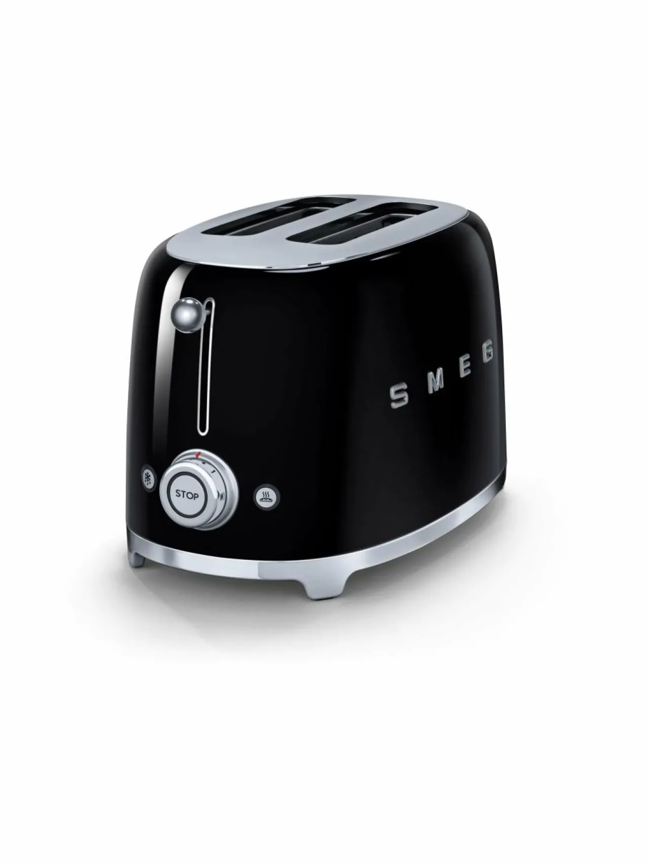 Leivänpaahtimet<Smeg TSF01BLEU-leivänpaahdin, 2 viipaleelle MUSTA