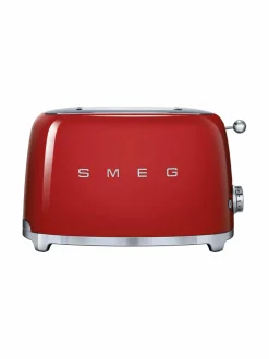 Leivänpaahtimet<Smeg TSF01RDEU-leivänpaahdin, 2 viipaleelle PUNAINEN