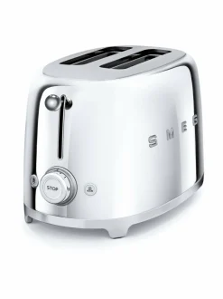 Leivänpaahtimet<Smeg TSF01SSEU-leivänpaahdin, 2 viipaleelle HOPEANHARMAA