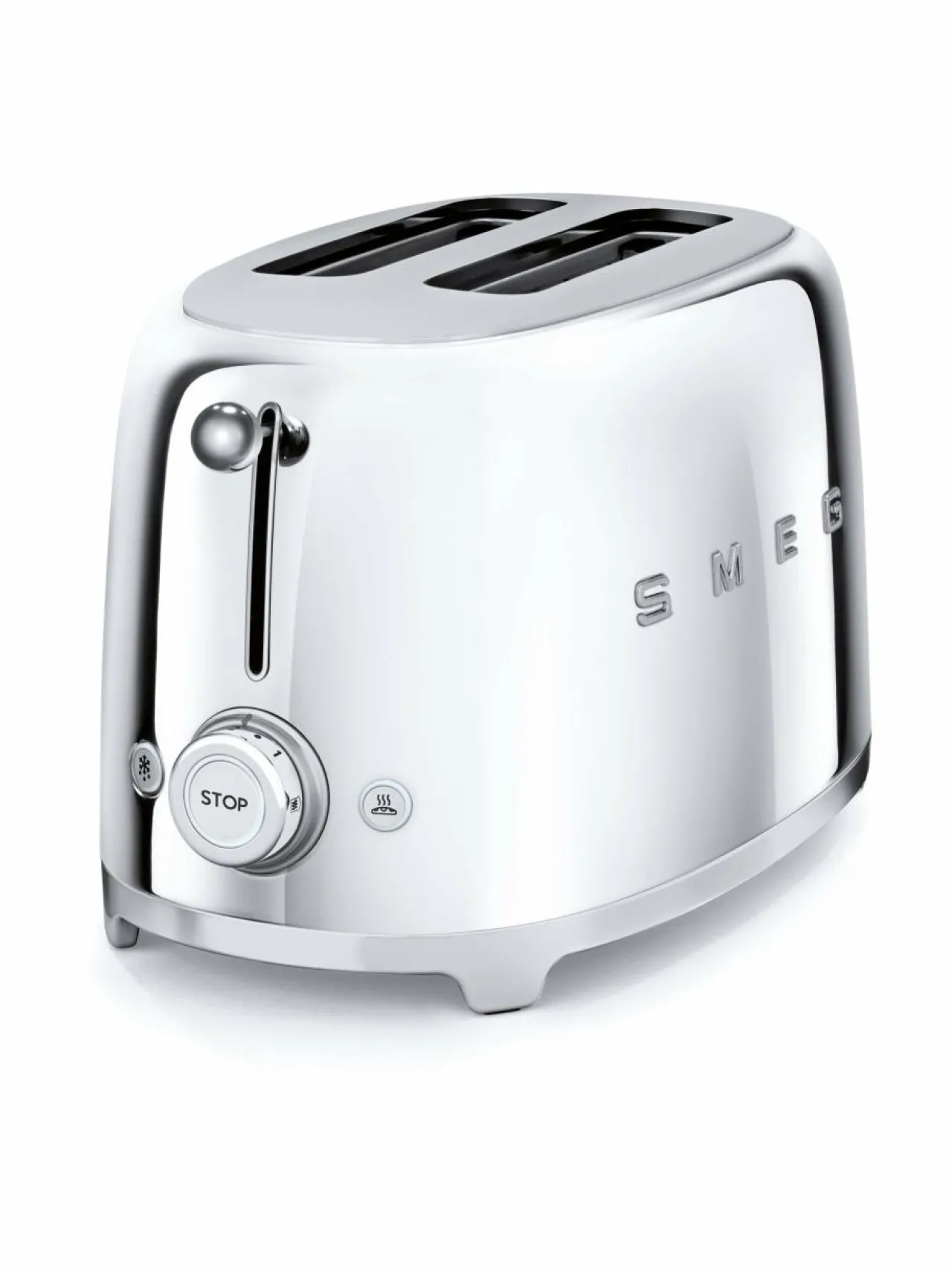 Leivänpaahtimet<Smeg TSF01SSEU-leivänpaahdin, 2 viipaleelle HOPEANHARMAA