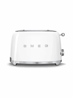 Leivänpaahtimet<Smeg TSF01WHEU-leivänpaahdin, 2 viipaleelle VALKOINEN