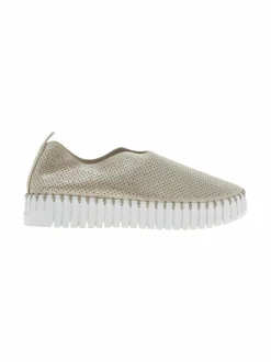 Avokkaat & Korkokengät<ILSE JACOBSEN Tulip Flats-kengät 710100 SILVER/WHITE