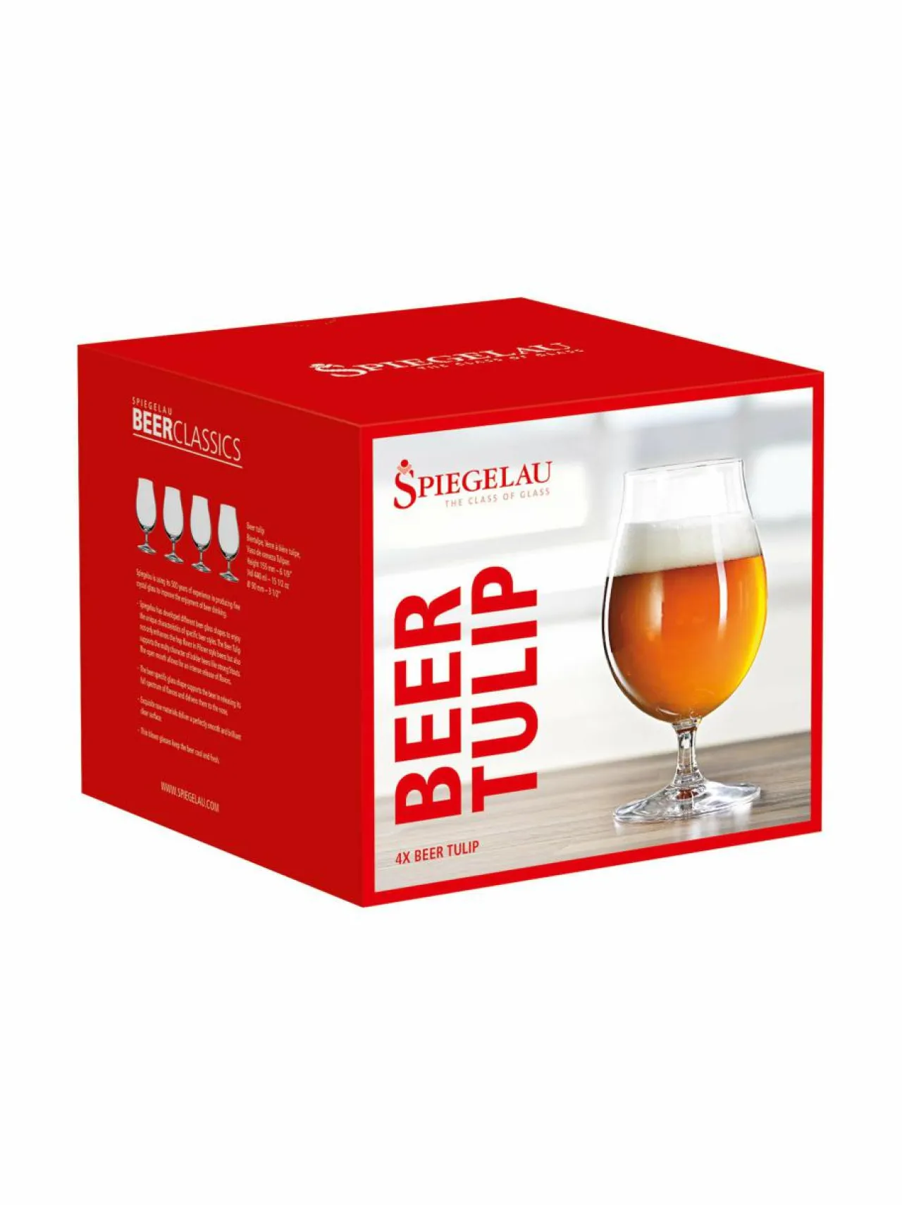 Spiegelau Tulip-olutlasi 0,4 l, 4 kpl^ Lasit