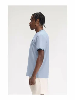 Paidat<Fred Perry Twin Tipped -paita Y58 LGHSMO/PTRBL/NY
