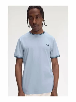 Paidat<Fred Perry Twin Tipped -paita Y58 LGHSMO/PTRBL/NY
