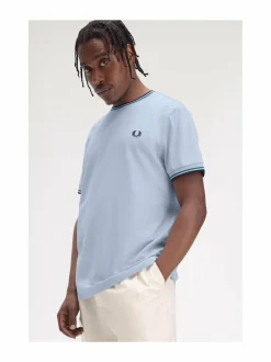 Paidat<Fred Perry Twin Tipped -paita Y58 LGHSMO/PTRBL/NY