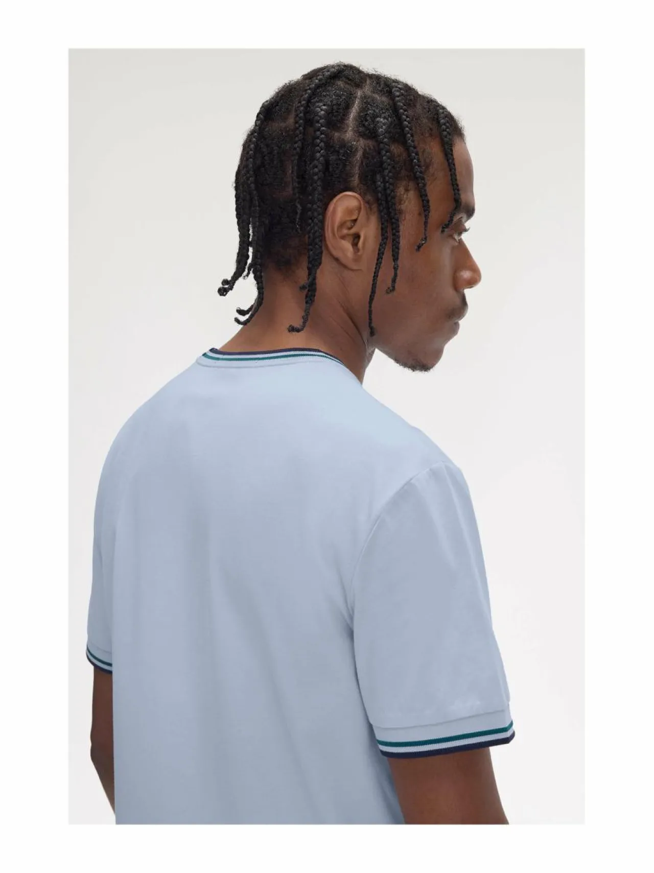 Paidat<Fred Perry Twin Tipped -paita Y58 LGHSMO/PTRBL/NY