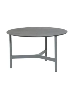 Puutarhakalusteet & Pehmusteet<Cane-Line Twist -sohvapöytä 70 halk x 42 cm LAVA GREY TUMMA HARMAA, FOSSIL BLACK KUVIOITU MUSTA