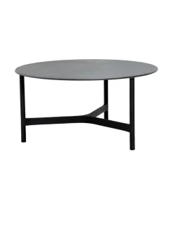 Puutarhakalusteet & Pehmusteet<Cane-Line Twist -sohvapöytä 90 halk x 45 cm LAVA GREY TUMMA HARMAA, FOSSIL BLACK KUVIOITU MUSTA