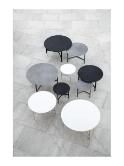 Puutarhakalusteet & Pehmusteet<Cane-Line Twist -sohvapöytä 90 halk x 45 cm LAVA GREY TUMMA HARMAA, FOSSIL BLACK KUVIOITU MUSTA