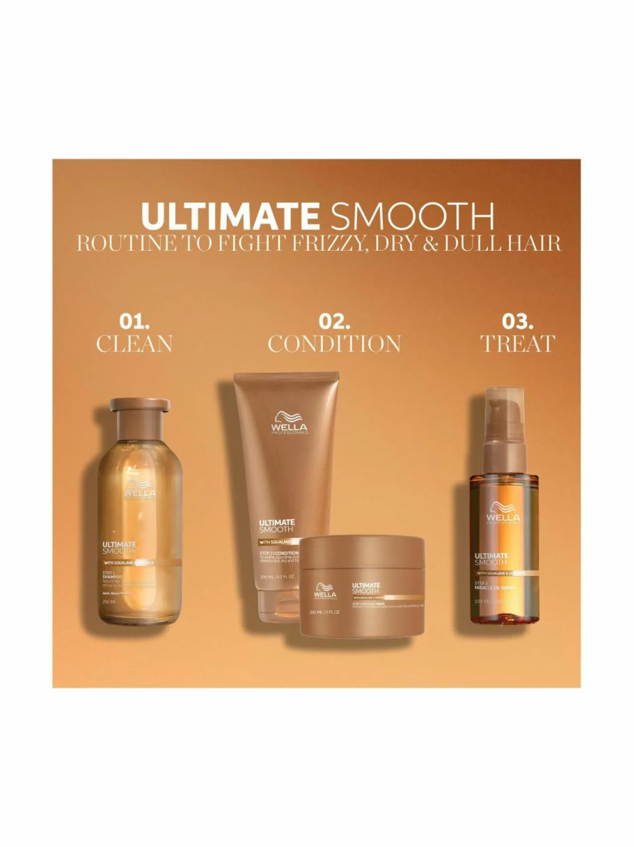 Hiustenhoitotuotteet<Wella Professional Care Ultimate Smooth Miracle Oil Serum -hiusöljy 100 ml