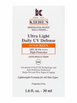 Aurinkotuotteet<Kiehl's Ultra Light Daily UV Defense SPF50+ -aurinkosuojavoide kasvoille 30 ml