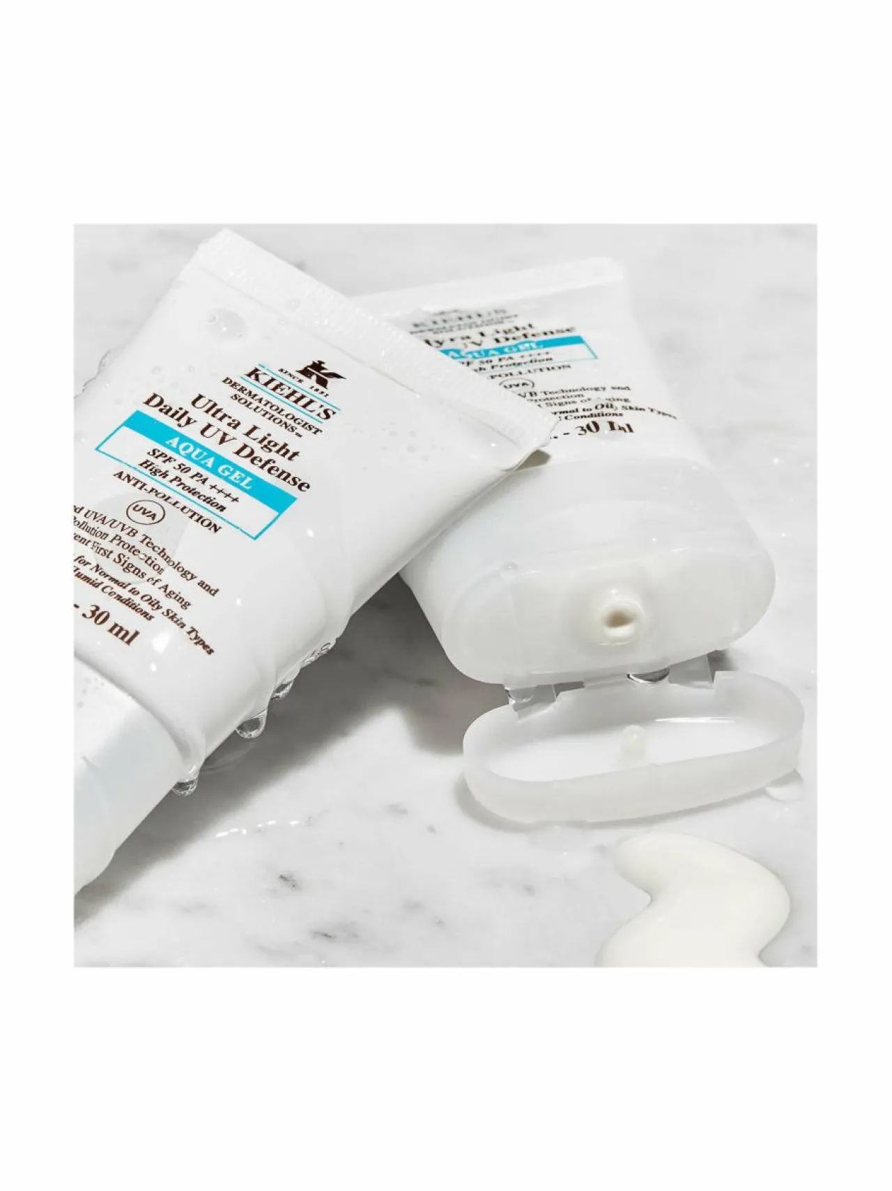 Aurinkotuotteet<Kiehl's Ultra Light Daily UV Defense Aqua Gel SPF50 -aurinkosuojageeli 30 ml