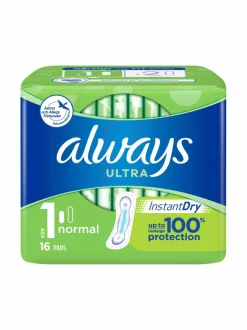 Always Ultra Normal -terveysside 16 kpl^ Intiimituotteet