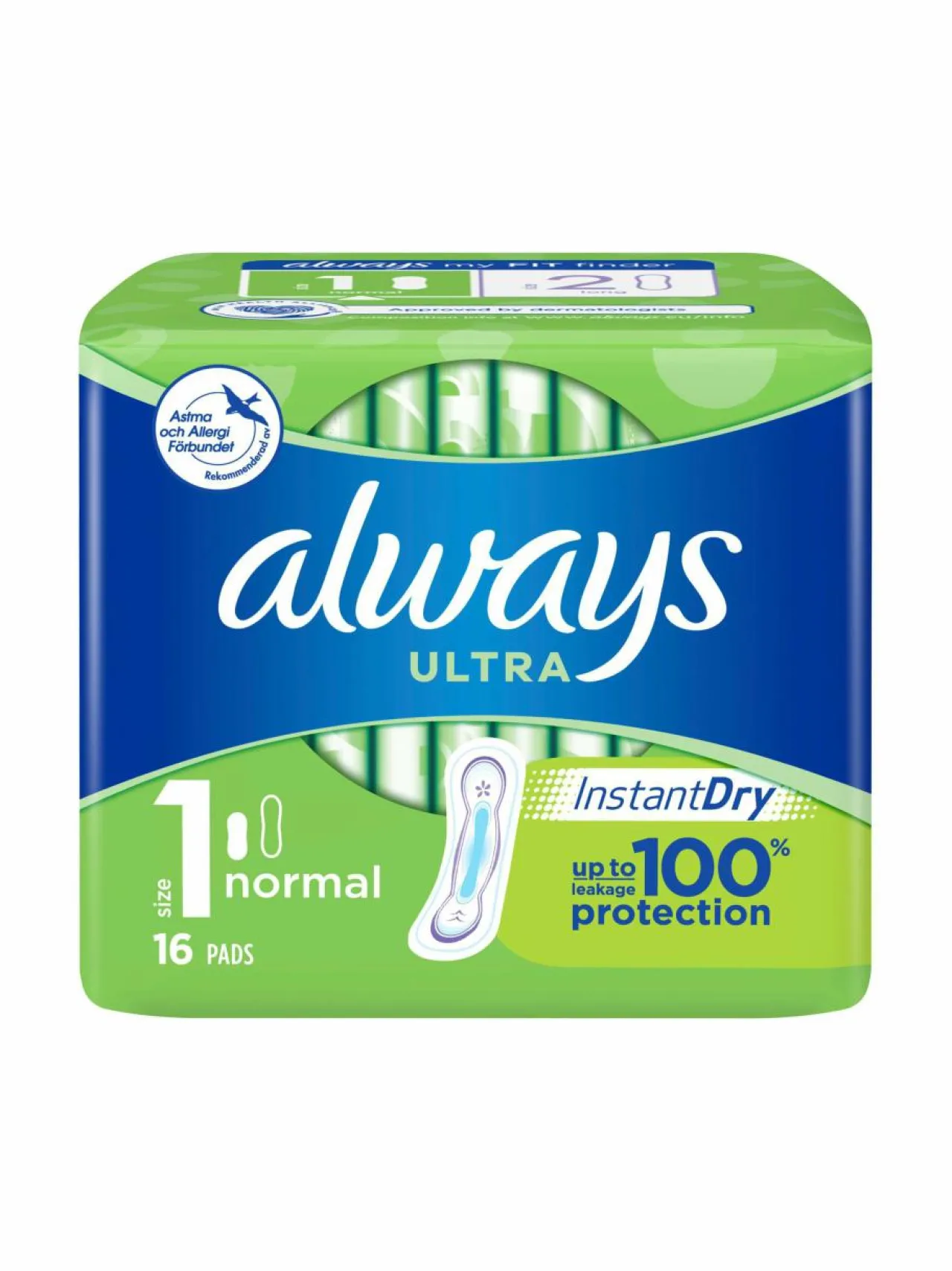 Always Ultra Normal -terveysside 16 kpl^ Intiimituotteet