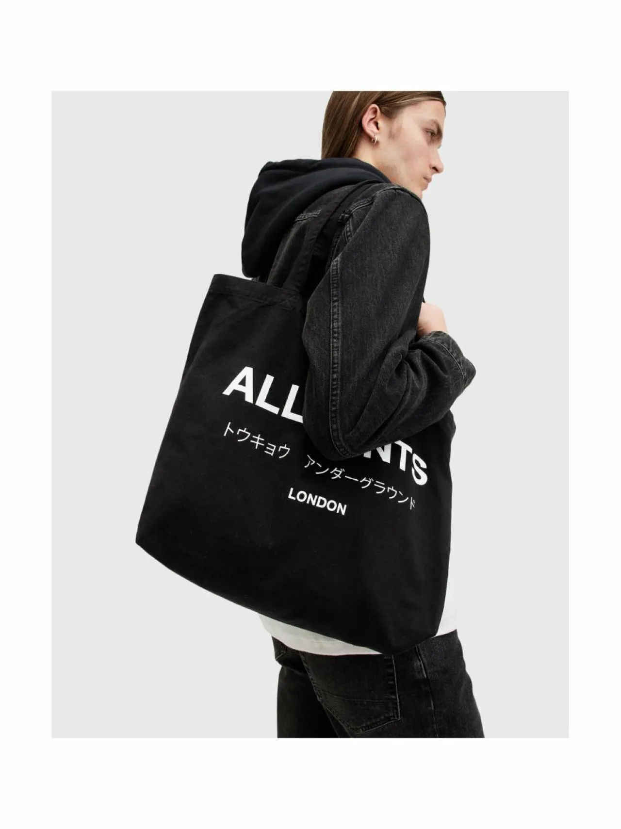 Shopperit<All Saints Underground Tote -shopperi BLACK / CHALK