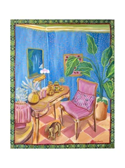 Pia Rydman Art Unelmien olohuone, akryylimaalaus 100x80 cm, Pia Rydman^ Taulut & Julisteet