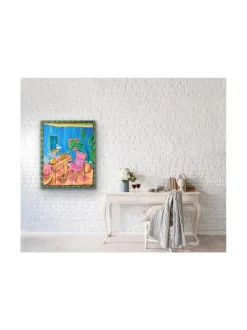 Pia Rydman Art Unelmien olohuone, akryylimaalaus 100x80 cm, Pia Rydman^ Taulut & Julisteet
