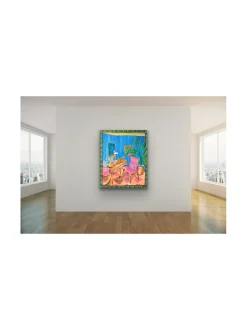 Pia Rydman Art Unelmien olohuone, akryylimaalaus 100x80 cm, Pia Rydman^ Taulut & Julisteet