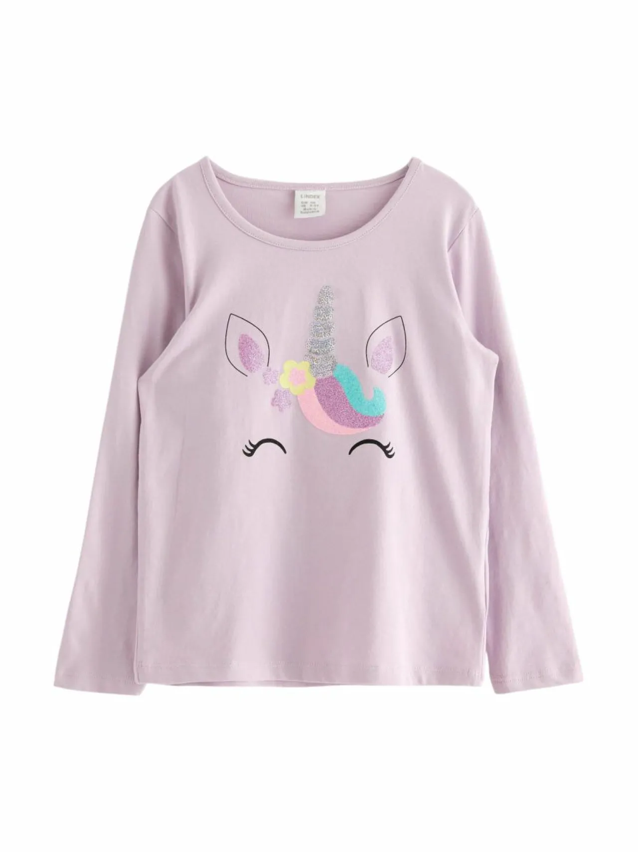 Pitkähihaiset Trikoopaidat<Lindex Unicorn Face -trikoopaita 9959 LIGHT DUSTY LILAC