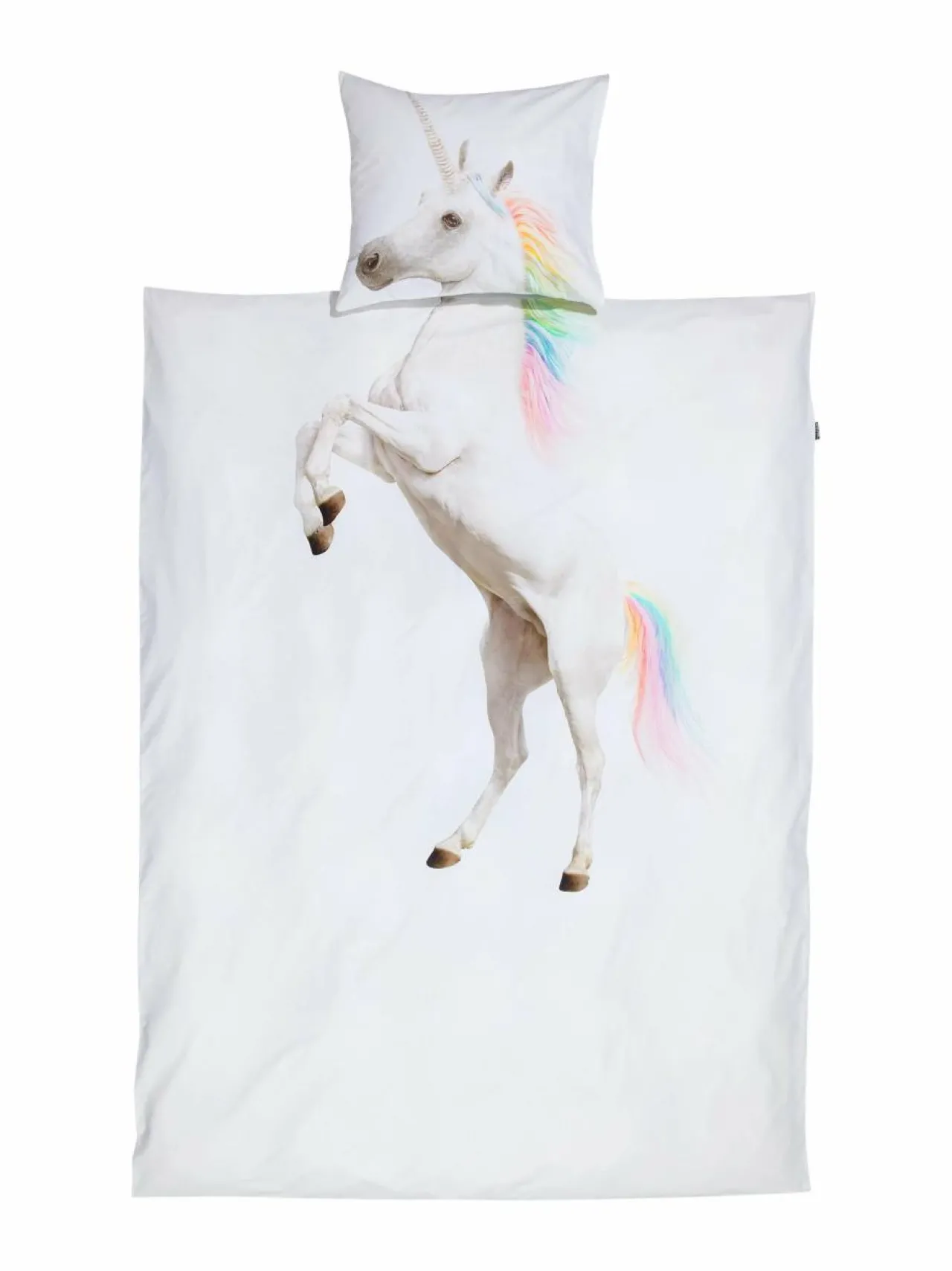Liinavaatteet<Snurk Unicorn-pussilakanasetti 150 x 210 + 50 x 60 cm WHITE