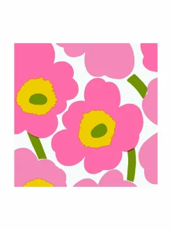 Marimekko Unikko- paperilautasliina 33 x 33 cm, 50 kpl^ Keittiö- & Kattaustekstiilit
