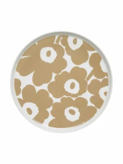 Tarjoiluastiat<Marimekko Unikko-lautanen 25 cm 180 WHITE, BEIGE