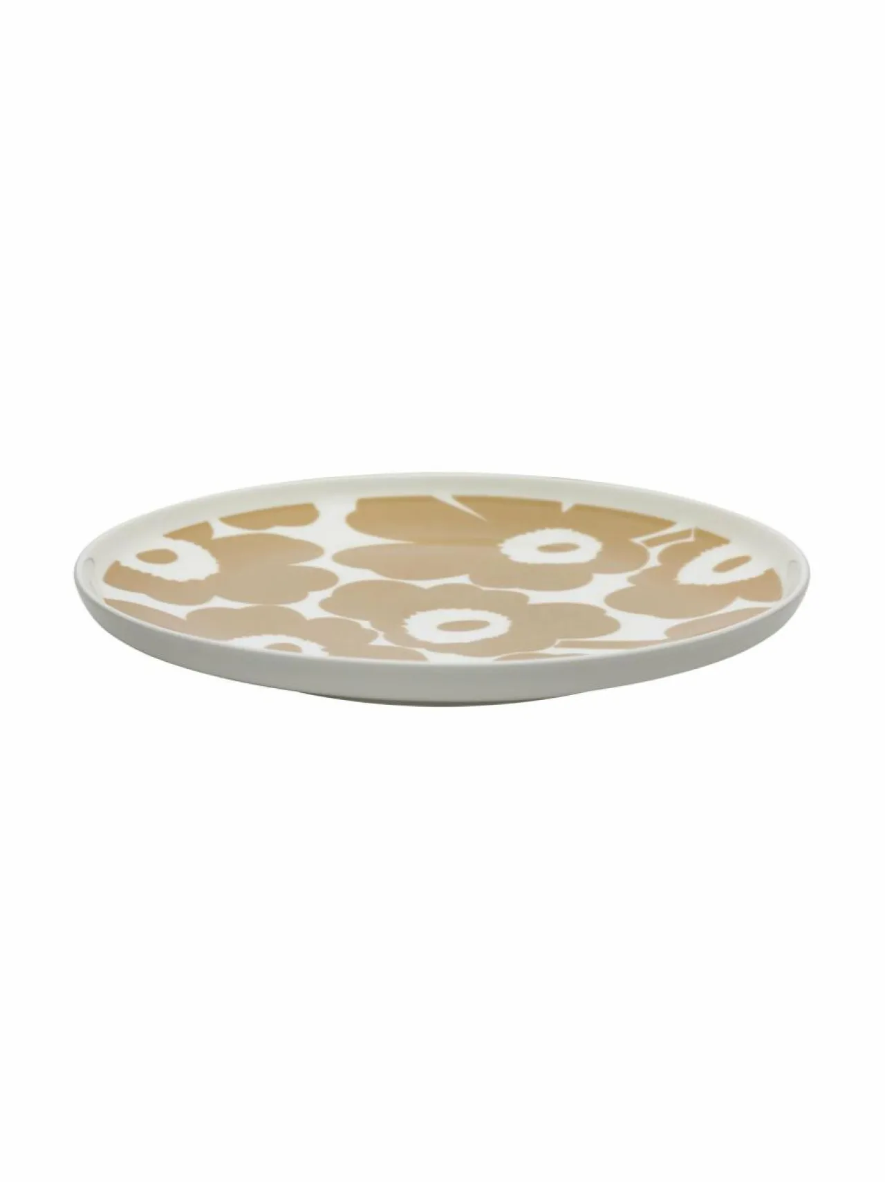 Tarjoiluastiat<Marimekko Unikko-lautanen 25 cm 180 WHITE, BEIGE