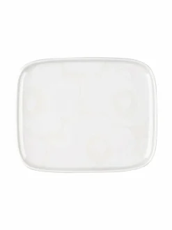 Lautaset & Kulhot<Marimekko Unikko-lautanen 15 x 12 cm 100 WHITE, WHITE