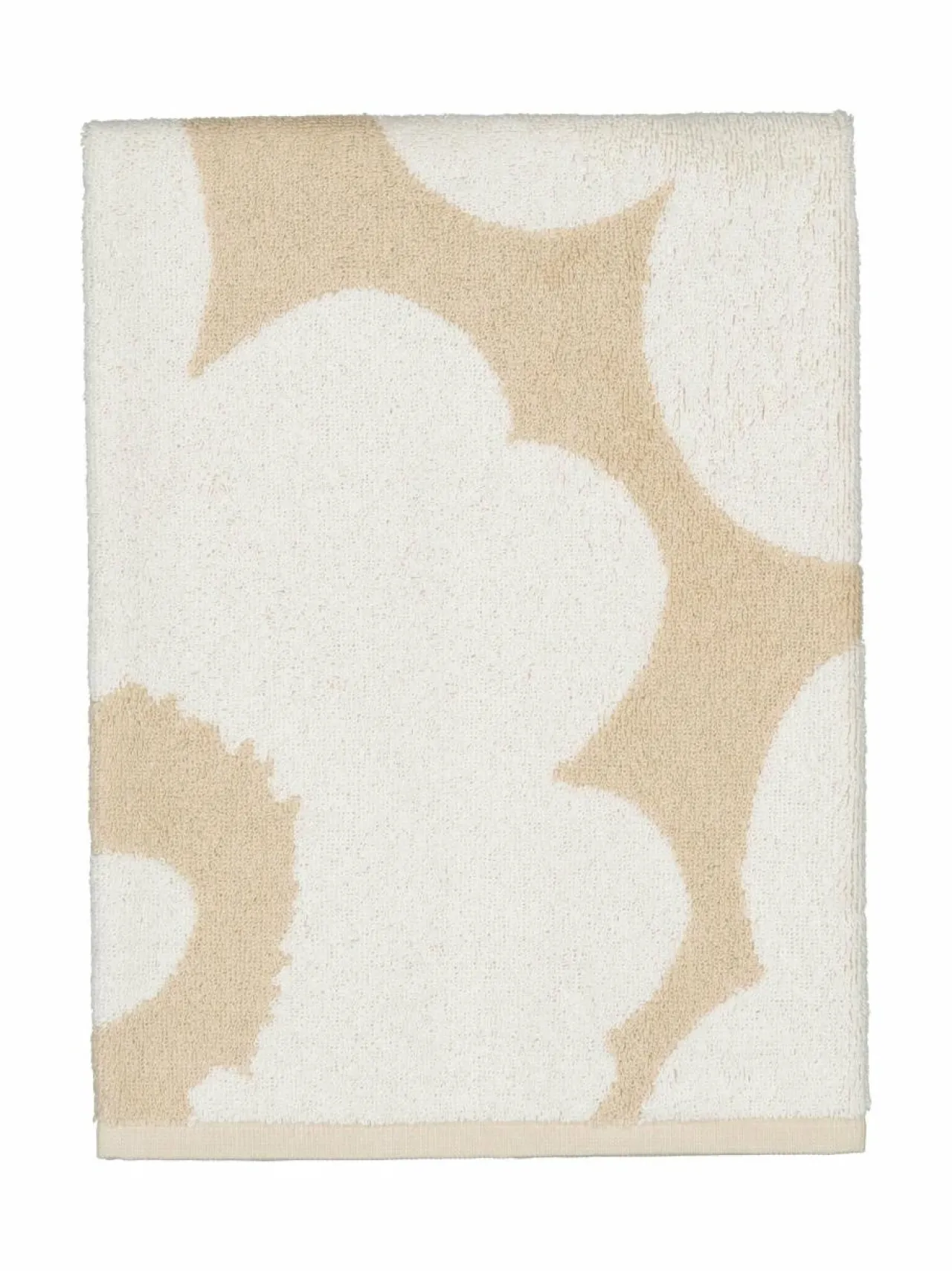 Kylpyhuonetekstiilit<Marimekko Unikko-pyyhe 810 BEIGE, WHITE
