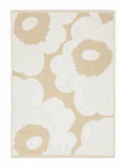 Kylpyhuonetekstiilit<Marimekko Unikko-pyyhe 810 BEIGE, WHITE