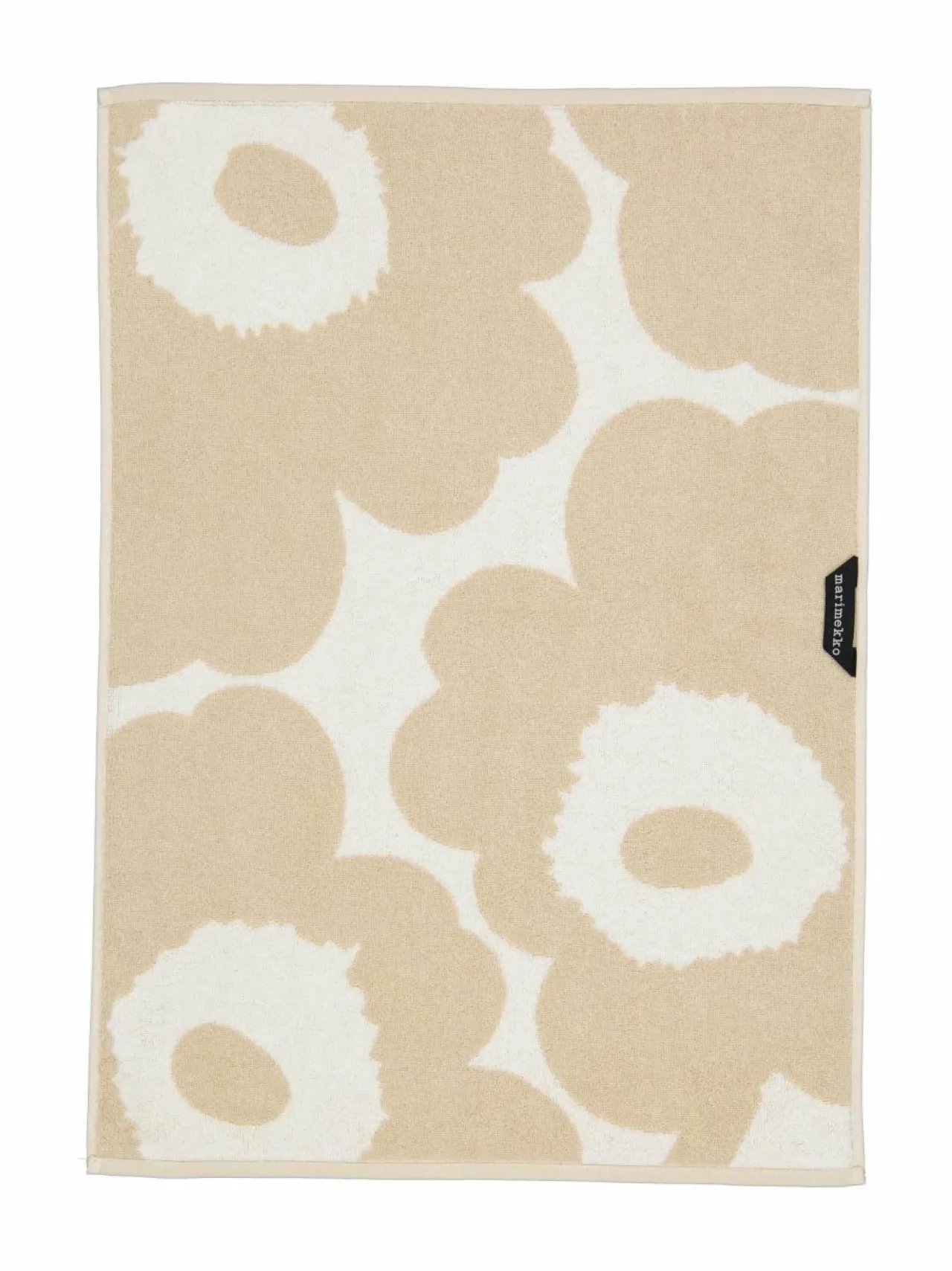 Kylpyhuonetekstiilit<Marimekko Unikko-pyyhe 810 BEIGE, WHITE