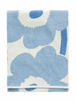 Kylpyhuonetekstiilit<Marimekko Unikko-pyyhe 150 CREAM, SKY BLUE