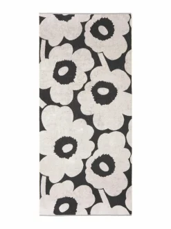 Kylpyhuonetekstiilit<Marimekko Unikko-pyyhe 190 CHARCOAL, OFF WHITE