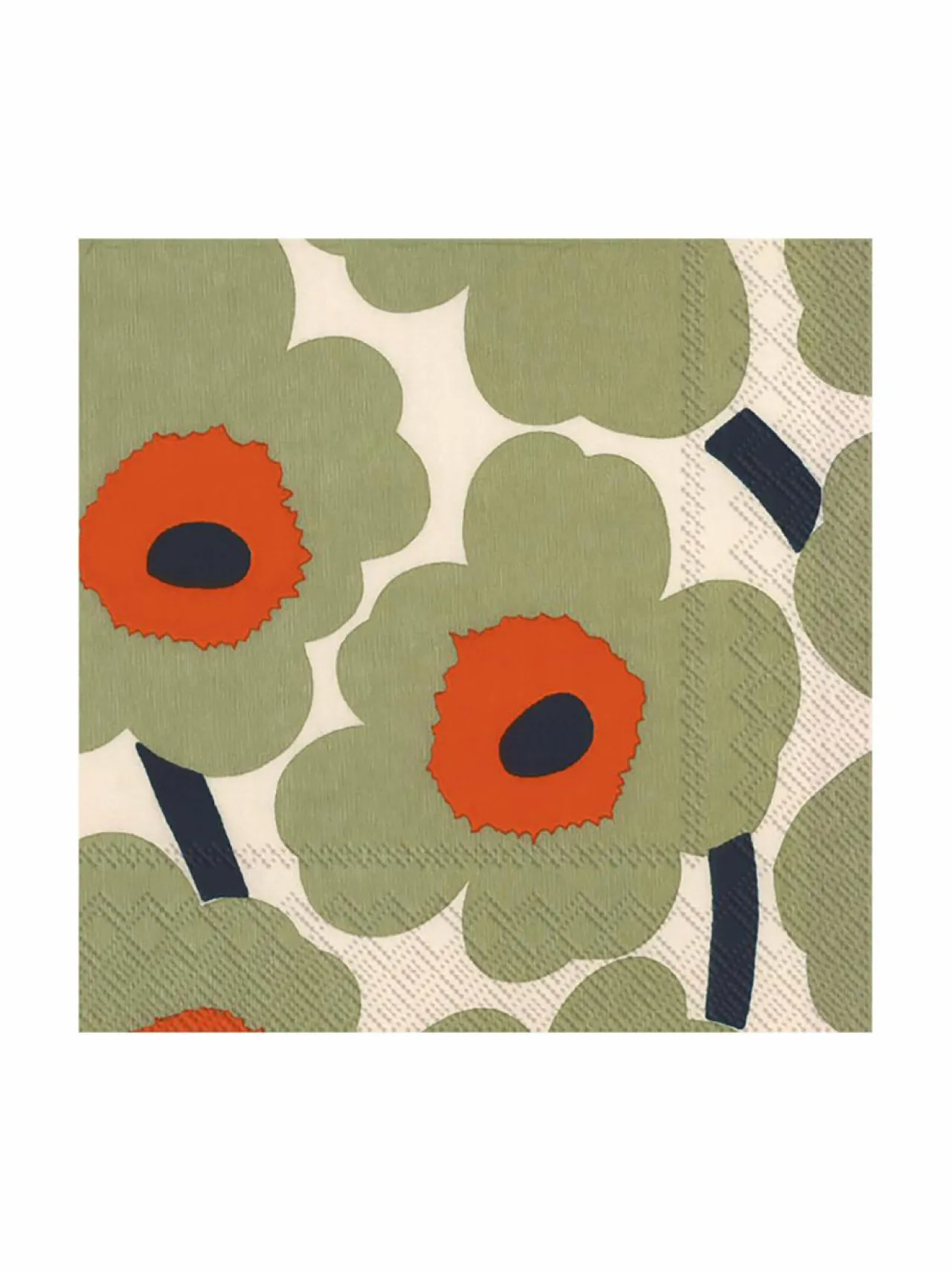 Keittiö- & Kattaustekstiilit<Marimekko Unikko-servietti, 20 kpl CREAM ORANGE