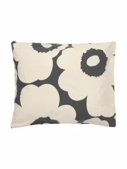 Liinavaatteet<Marimekko Unikko-tyynyliina 50 x 60 cm 910 CHARCOAL, OFF WHITE